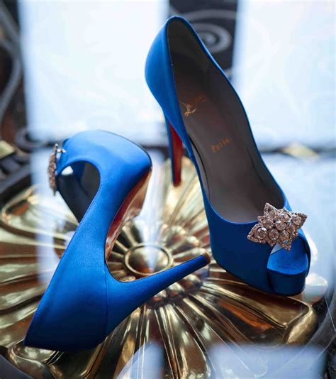 louboutin blue wedding sandals